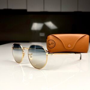 Ray Ban Unisex Sunglasses Jack Arista Gold RB3565